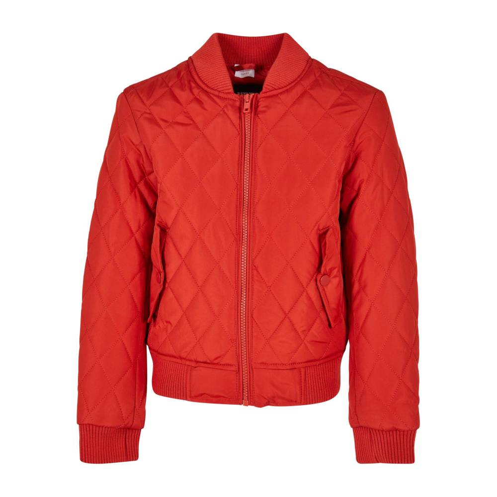 Urban Classics - Diamond Quilt Nylon Veste enfant - Rouge